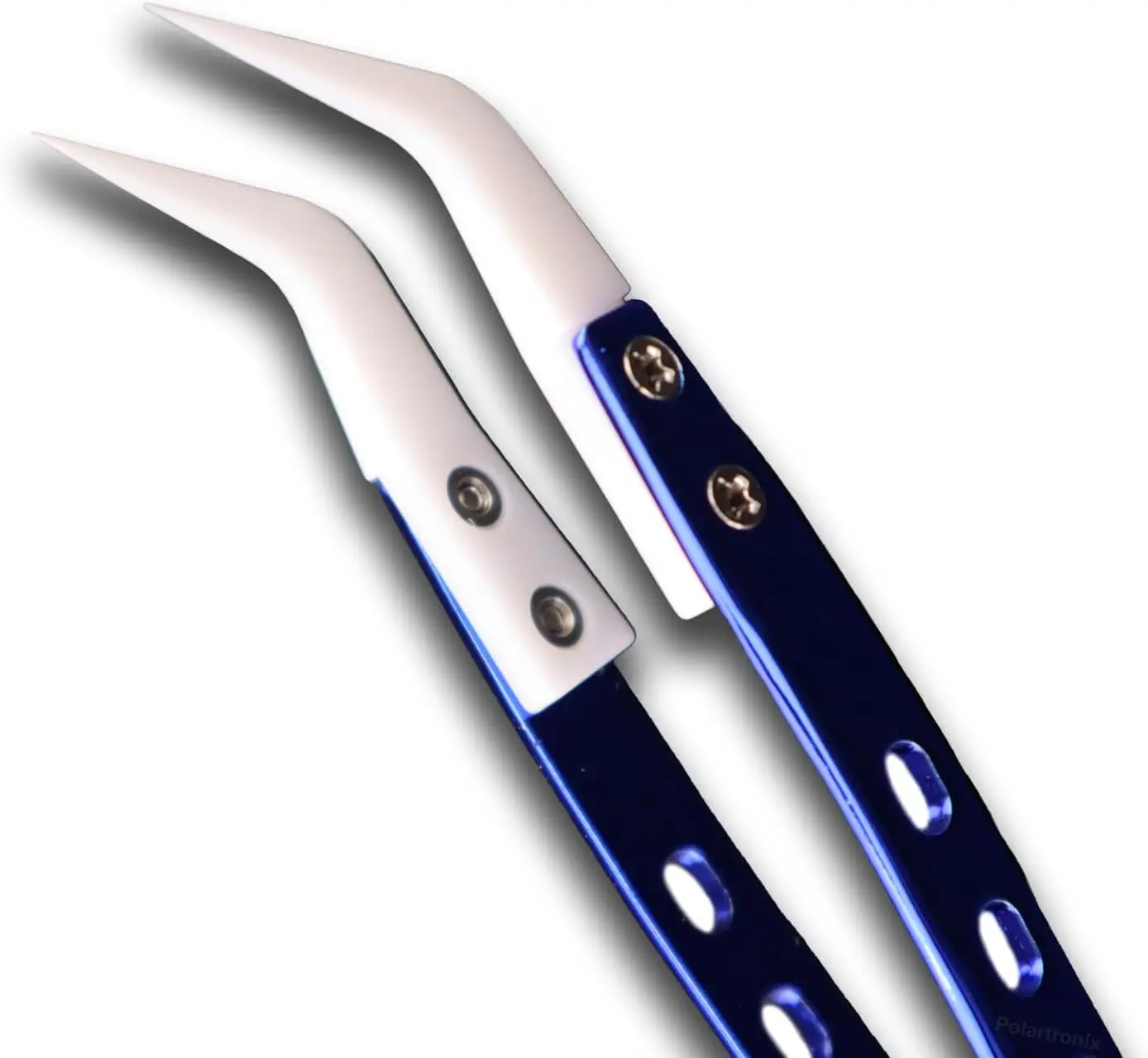 Ceramic Precision Tweezers – Curved Tip - ESD Safe Anti-Static, Ultra Sharp Tip