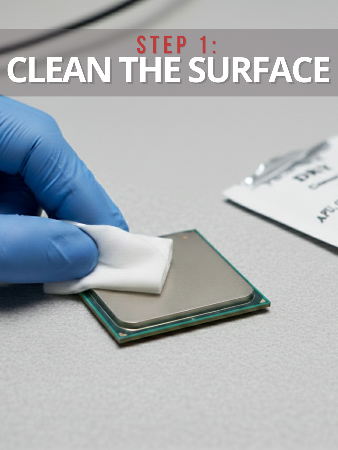 Step 1 Clean the surface