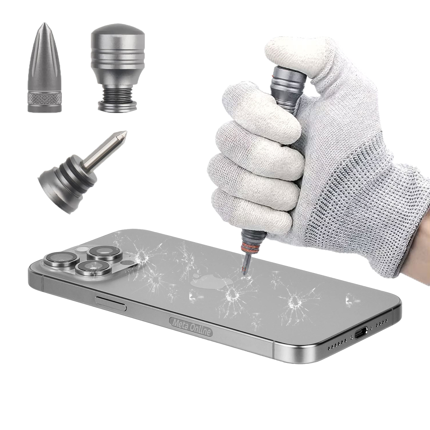 PolarTronix Glass Breaker for professional smartphone back glass repair