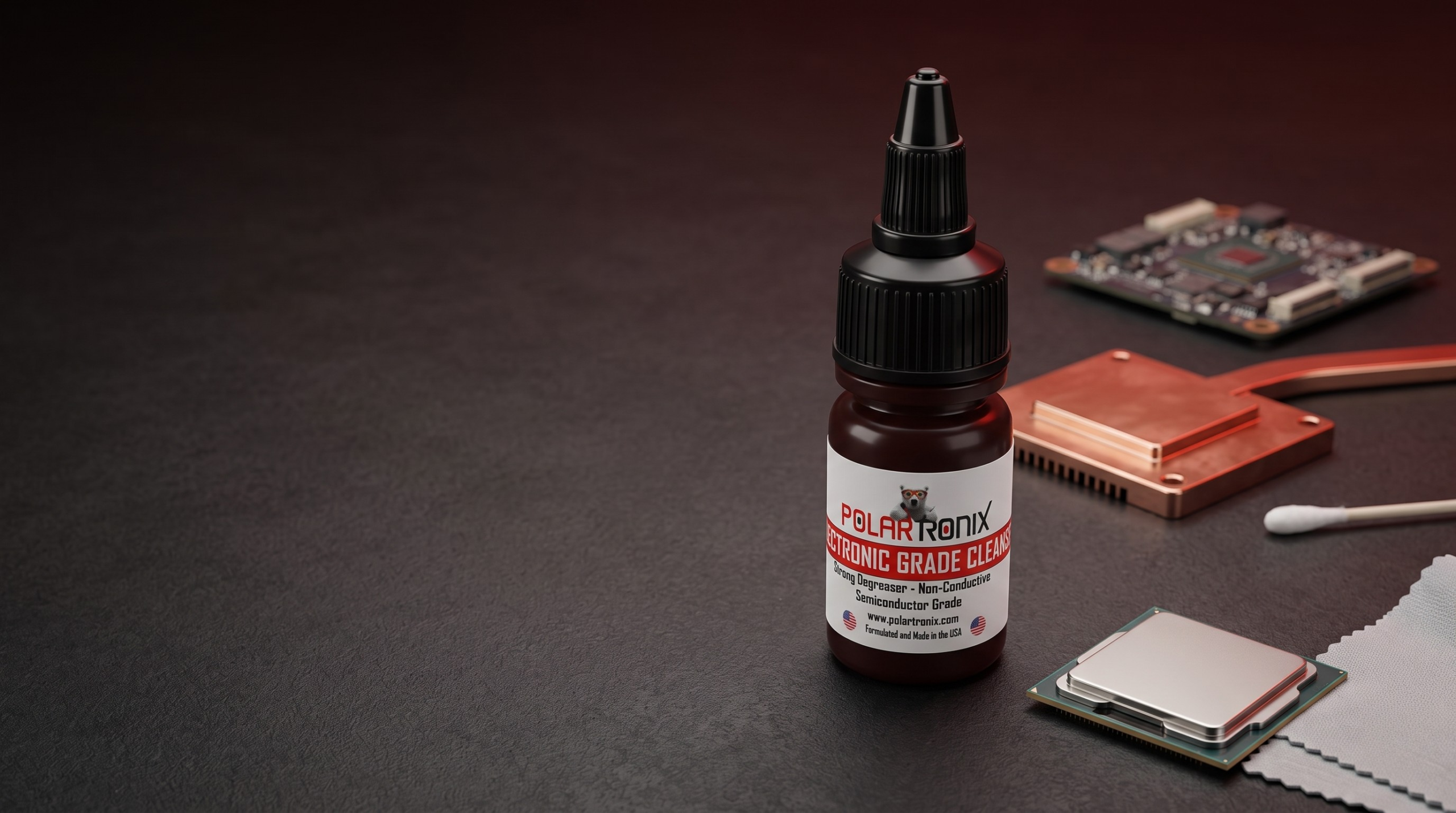 PolarTronix Electronic Grade Cleanser for professional electronics surface preparation