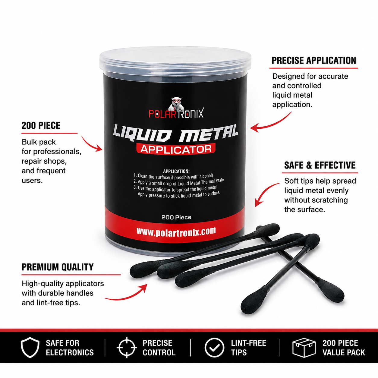 Liquid Metal Applicator - 200 Pack - Image 2